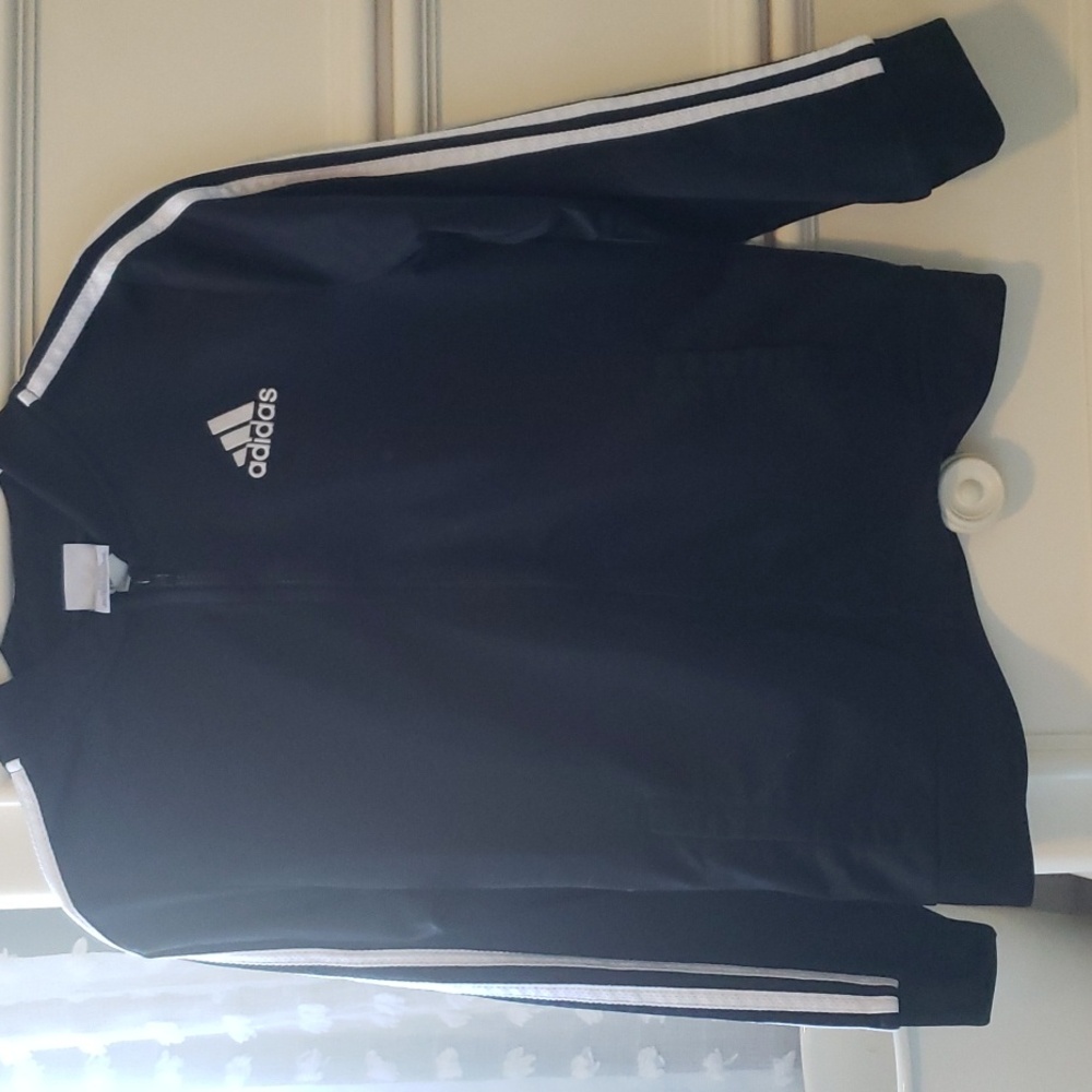 Adidas zip up long sleeve jacket, size 14-16
